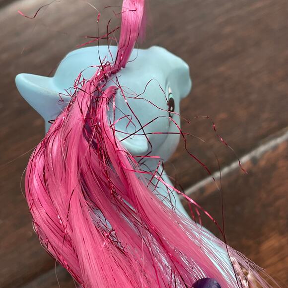 My Little Pony Princess Royal Blue w/ Bushwoolie Hat Comb Wand Vintage 1987 MLP - Picture 5 of 16